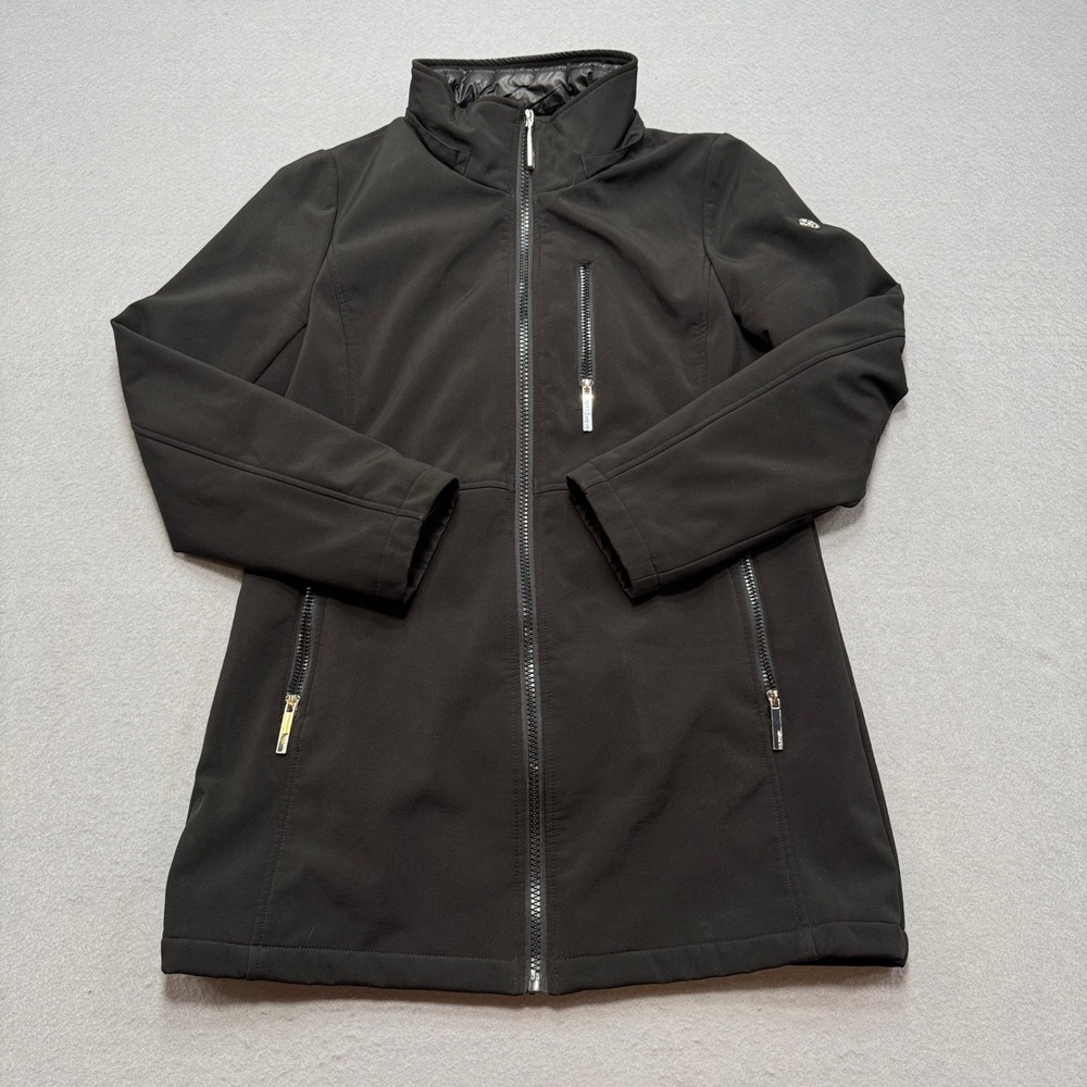 Calvin Klein Jacket Women's Medium Black Quilted Lined Water Resistant Gorpcore
